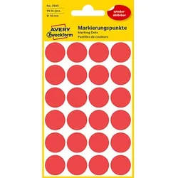 AVERY Zweckform Klebepunkte 3595 rot Ø 18,0 mm, 96 St.