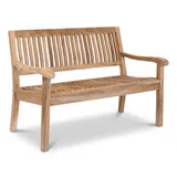 Massive Teakholzbank Kingsbury 150 cm | Gartenbank 3-Sitzer