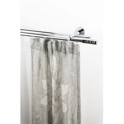 Gardinenstange GARESA "EASY", grau (chromfarben), B:67cm L:400cm Ø:20mm, Aluminium, Gardinenstangen