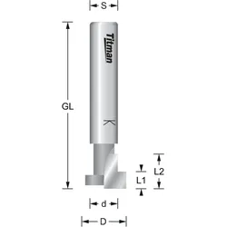 T-Nutfräser HW Z=1