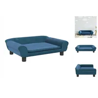 vidaXL Kindersofa Blau 70x45x26 cm Samt