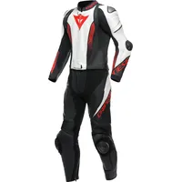 Dainese Laguna Seca 5, Lederkombi 2tlg. perforiert - Schwarz/Weiß/Rot