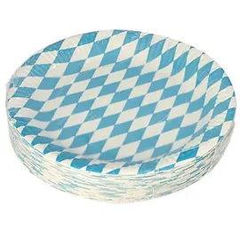 Papstar Pappteller rund Durchmesser 23 cm 50 St. Bayrisch Blau