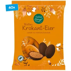 Fröhliche Osterzeit Blätterkrokant Eier 150 g, 40er Pack