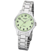 Regent Damen Uhr 2252408 Metall Quarz Armbanduhr Metallarmband silber UR2252408