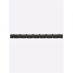 Hakenleiste HEINE HOME, schwarz, B:81cm H:7cm T:4cm, Hakenleisten