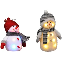 Gravidus 2er Set Schneemann Deko Weihnachten Adventsdekoration