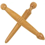COOLHIYA Fußmassagegerät Holz 2 Stück Massagestab für Fußreflexzonenmassage mit Glatter Oberfläche zur Muskelentspannung und Schmerzlinderung im Alltag