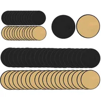 FunWorth 40 Stück Edelstahl Magnetplättchen selbstklebend Kompatibel mit Kreativ Tonie Figuren, DIY Tonie Regal Selber Bauen, Ultra-Dünn (40, Kreis-30MM)