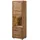 Massivmoebel24 Vitrine Akazie 58 x 40 x 180 cm Beige