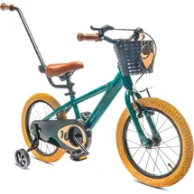 SUN BABY Kinderfahrrad Jungen Fahrrad Stützräder Schubstange 14 Zoll Verdant Rowan grün - Grün