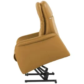 Hukla Relaxsessel Tobias Leder 75 x 102 x 88 cm Gelb elektrisch