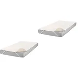 Matratzenauflage 2er Set 90 x 200 cm