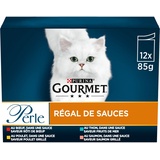 Purina 85g Perle: Genuss in Sauce Gourmet Nassfutter für Katzen