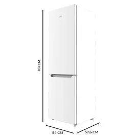 Cecotec Bolero CoolMarket Combi 250 White D Kühl-Gefrierkombination (250 l, 1800 mm hoch, Weiß)