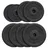 Gorilla Sports Hantelscheiben Set Hantelscheibe 27,5 kg schwarz