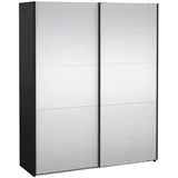 Tvilum Schiebetürenschrank Como 180 x 220 x 0 cm Schwarz