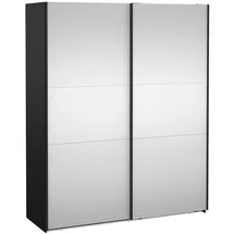 Tvilum Schiebetürenschrank Como 180 x 220 x 0 cm Schwarz