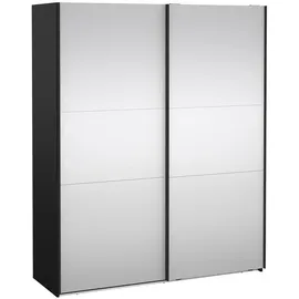 Tvilum Schiebetürenschrank Como 180 x 220 x 0 cm Schwarz