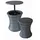 Garden Pleasure Mumbai Gartentisch Ø 45 x 85 cm dunkelgrau
