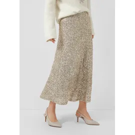 s.Oliver Pailletten-Rock Langer Beige 46