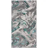 FLAIR RUGS Teppich FLAIR RUGS "Marbled" Teppiche Gr. B: 200cm, 12mm, L: 290cm, grün (smaragd) dezenter Glanz, mehrfarbig, modernes Marmor-Design