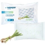 Wessper Luftentfeuchter Nachfüllpack Lemongrass für Innenraum, Entfeuchter Granulat Kissen 250g Passend für alle Feuchtigkeitsabsorber, Raumentfeuchter Ohne Strom - 10 Stück - Weiß