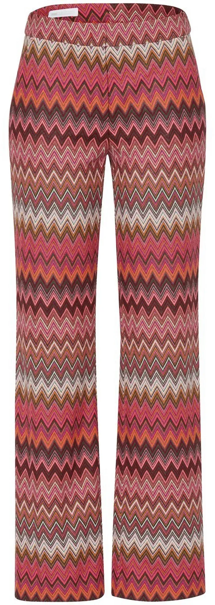 Le pantalon bootcut motif zigzag  St. Emile multicolore