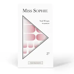Miss Sophie Nail Wraps for pedicure Kunstnägel & Nageldesign   Rose Babyboomer 