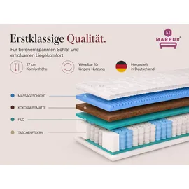 marpur 7 Zonen Kokos 100 x 200 cm H3/H4