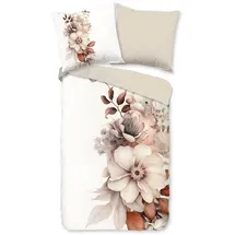 Muller Textil Vester Blumen Beige 200 x 200 cm + 2 x 80 x 80 cm
