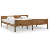 vidaXL Massivholzbett 180 x 200 cm Braun