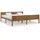 vidaXL Massivholzbett 180 x 200 cm Braun