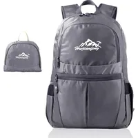Intirilife Faltbarer Rucksack Ultraleicht in Grau - 36L Unisex