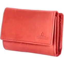 The Skandinavian Brand Damenbörse Leder  rot