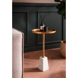 Wohnling WL7.207 Beistelltisch Echter Marmor / Metall 30x30x55 cm
