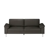 Max Schelling Ledersofa mit Winkelfüßen Maximum , braun , Maße (cm): B: 184 H: 86 T: 97.0