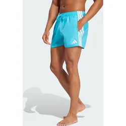 3-Streifen 3-Inch Badeshorts BLAU|WEISS S