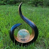 Trendline LED Solar Tischleuchte mit Glaskugel