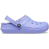 Crocs Unisex-Kinder Classic Lined Clog, Digitales Violett, 1 Big Kid - 32/33 EU