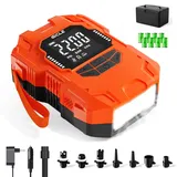 GICLE Pumpe Sup Elektrisch Akku-Tragbare 22PSI Inflator Sup Pumpe Elektrisch 12V DC,Dual Stage Air & Auto-Off,Geeignet für aufblasbare Paddle Board/Zelt/Kajak/Portable Boot