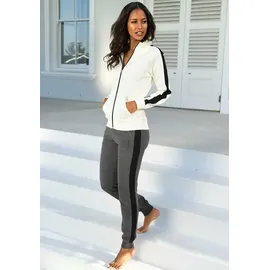 bench. loungewear Sweatjacke Schwarz/Weiß 40/42