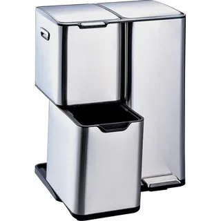 Hti-Living Mülltrennsystem Jannik 60 l Silber