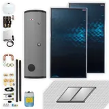 Wolf Solar Paket 4,6 m2 mit 2 Flachkollektoren TopSon F3-1, SM2-2 Regelung, Solarspeicher SEM 2-300
