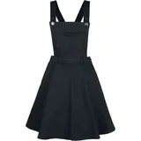 Hell Bunny Dakota Pinafore Dress Latzkleid Schwarz XXL