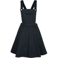 Hell Bunny Dakota Pinafore Dress Latzkleid Schwarz XXL