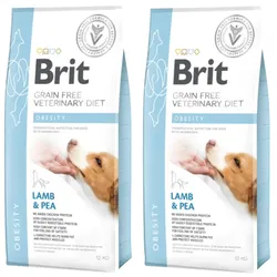 Brit GF veterinärmedizinische Diäten Hund Adipositas 2x12 kg