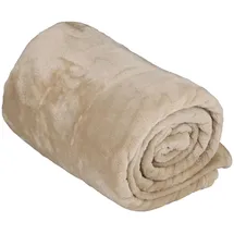 ARTI CASA Kuscheldecke 150 x 200 cm Beige