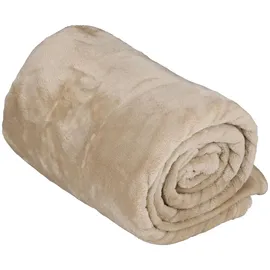 ARTI CASA Kuscheldecke 150 x 200 cm Beige
