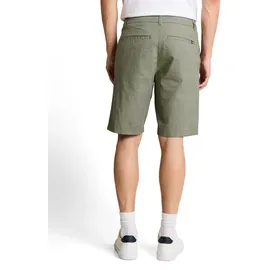 Tom Tailor DENIM Herren TTRELAXED Chino Shorts mit Leinenanteil, grün, Uni, Gr. L